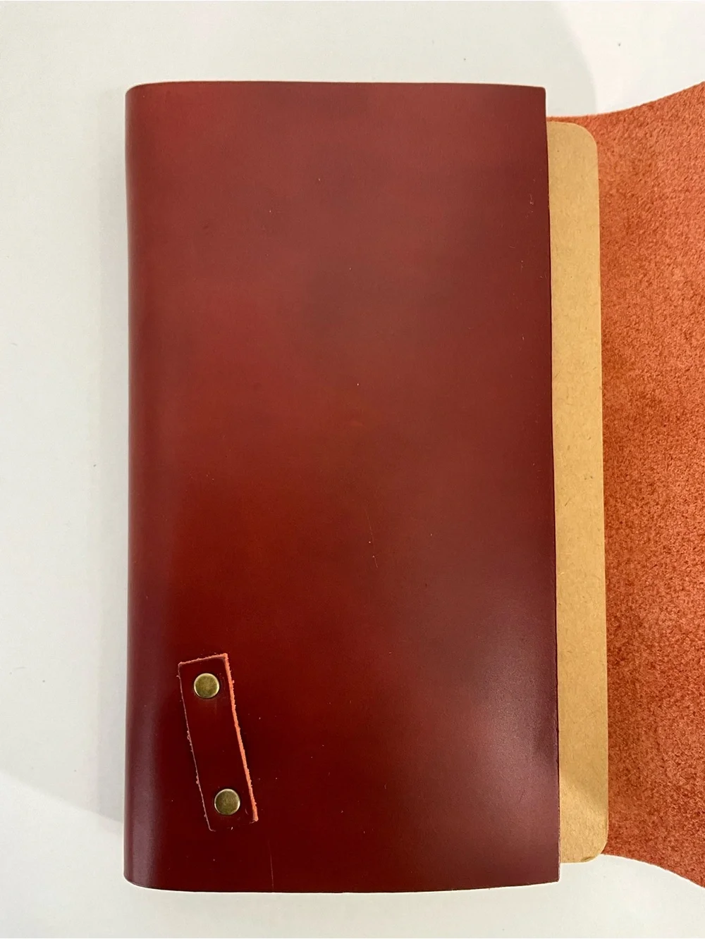 Portland Leather Large Wrap Journal in Madrone-NEW